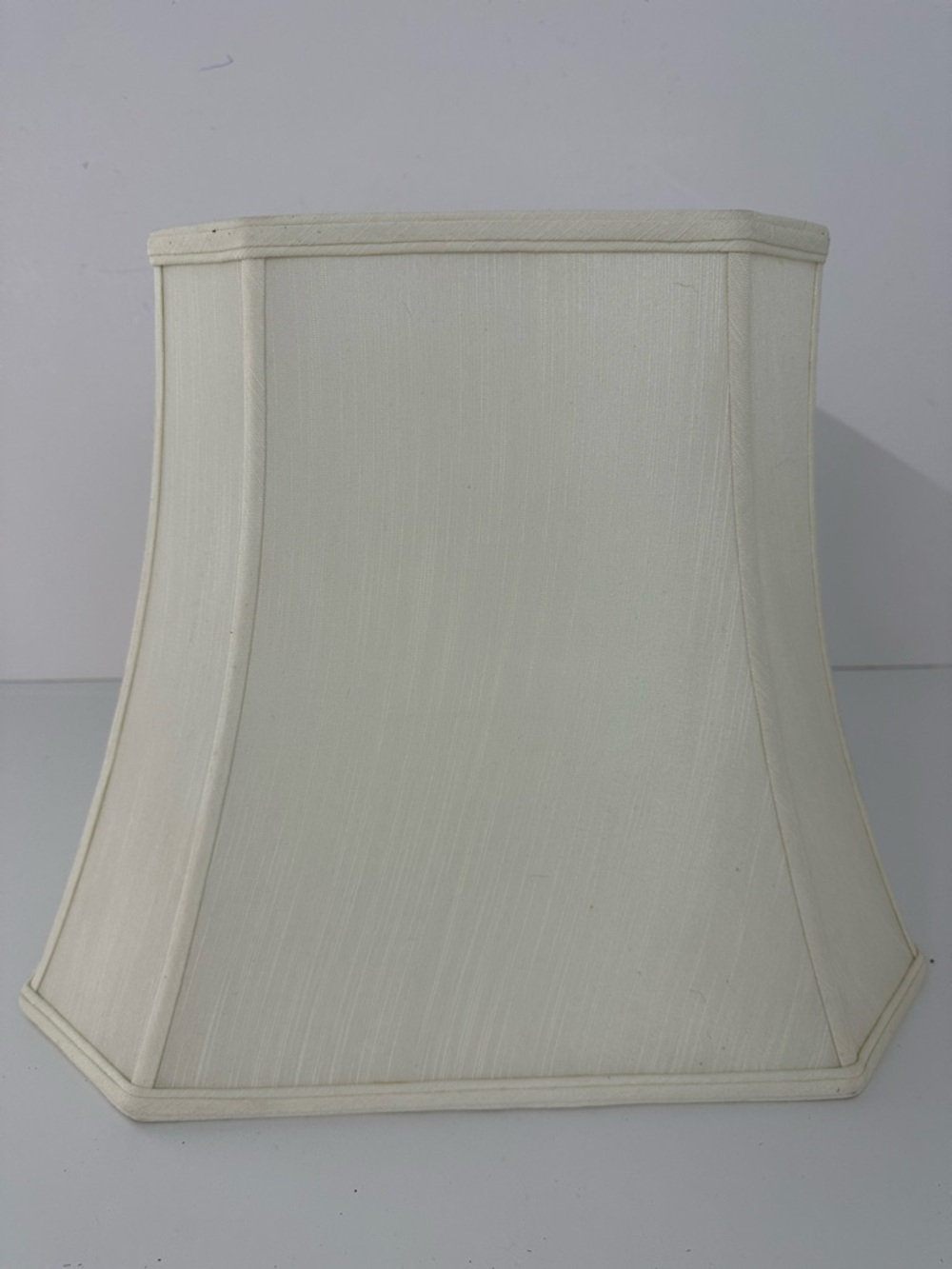 Cream Silk Square Lampshade
